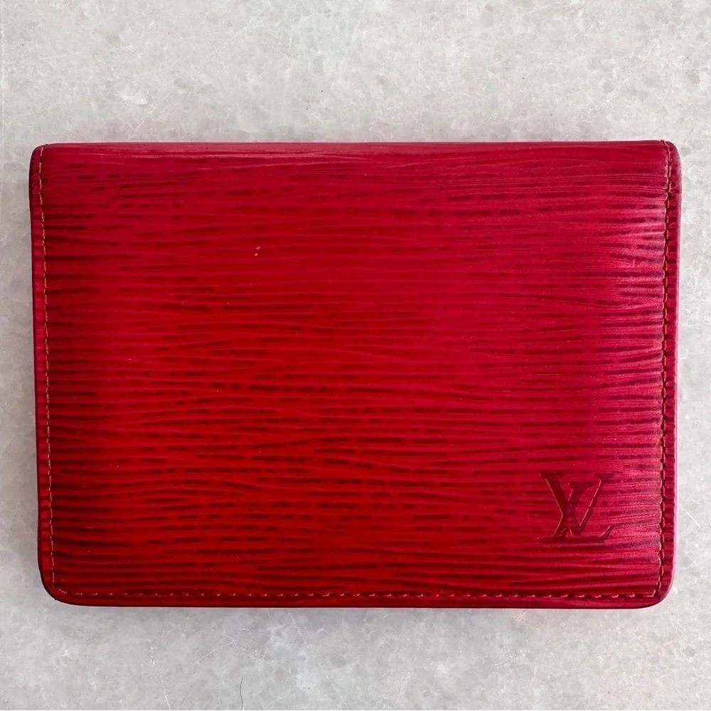 Louis Vuitton Red Epi ID Card Holder (MI1924) - Picture 1 of 8